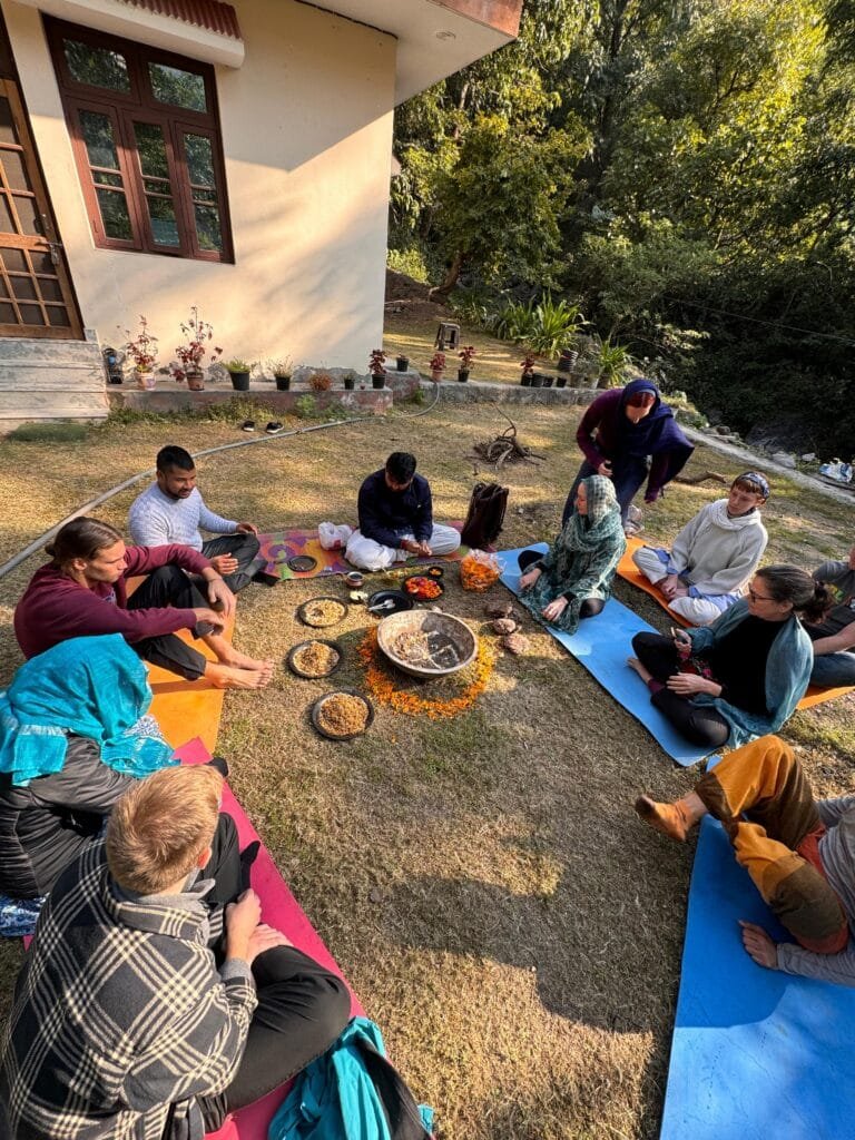 Tarang yoga ashram 200 hour yoga teacher training course opening ceremony